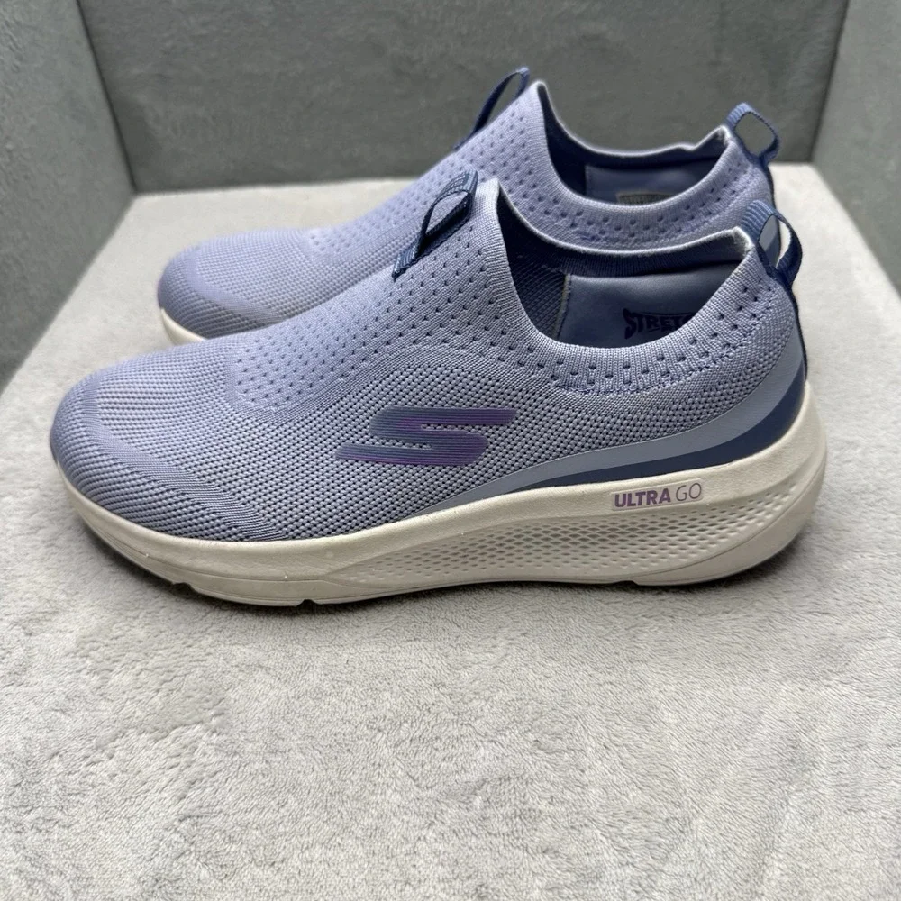 Skechers GOwalk Slip-Ins Ultra Go Knit Walking Shoes Lavender Women's 7.5